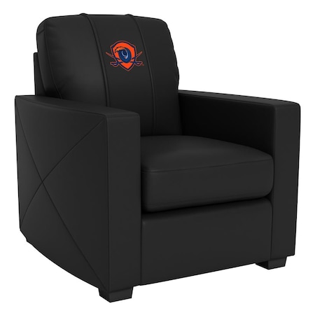 Dreamseat Silver Club Chair with Virginia Cavaliers Secondary Logo XZ7759002CHCDBK-PSCOL13297